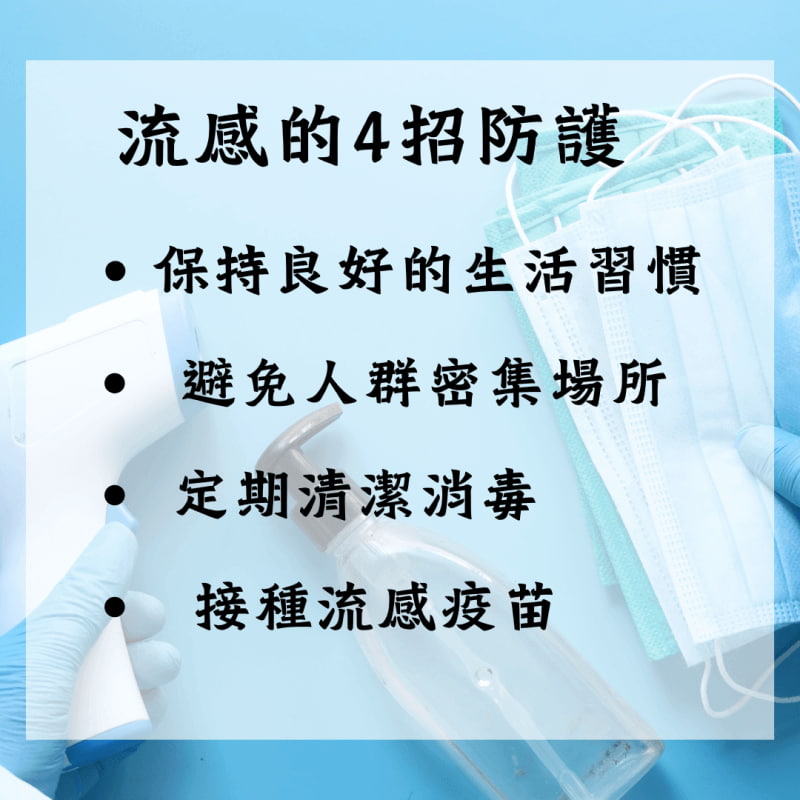 流感四招防護